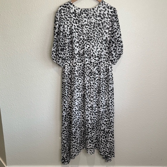 Lane Bryant Womens Size 20 Chevon Animal Print Boho Maxi Dress Vacation Resort - Picture 9 of 10